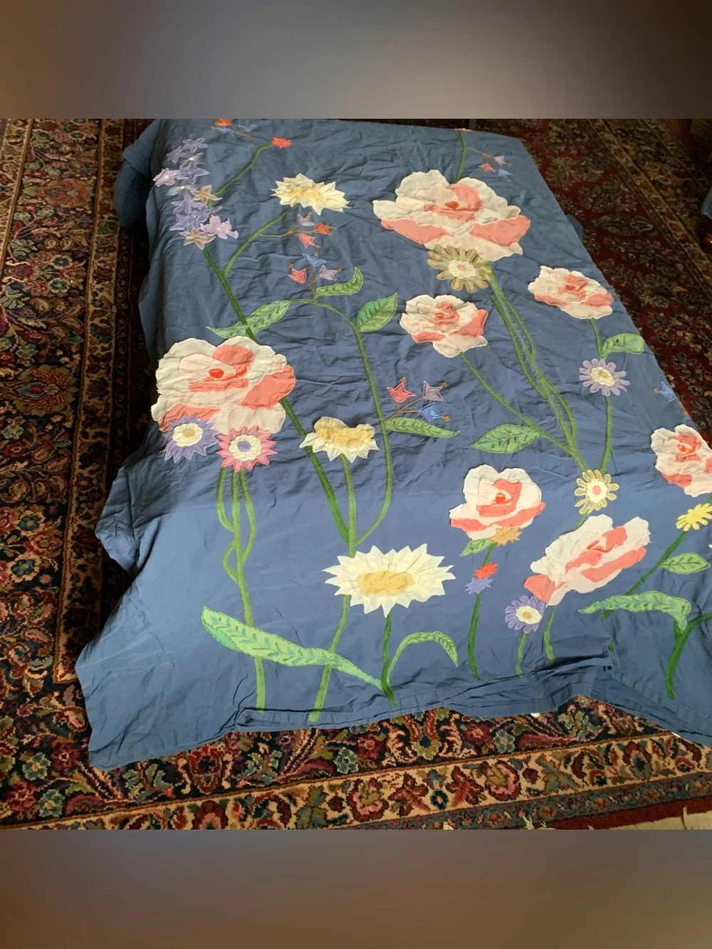 Land of Nod Bouquet Bedding Duvet Twin